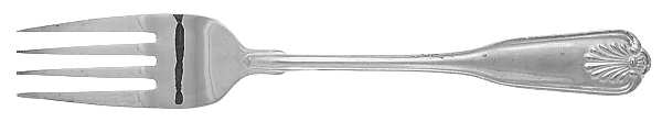 Coventry Shell (Silverplate) Individual Salad Fork