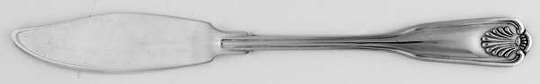 Coventry Shell (Silverplate) Flat Handle Master Butter Knife