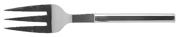 Cylinder (Stainless) Medium Solid Cold Meat Serving Fork