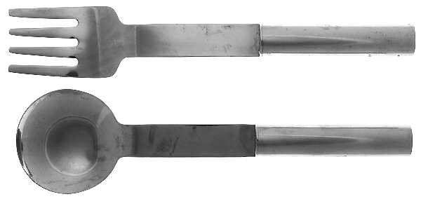 Cylinder (Stainless) (2 Pc) Solid Salad Set