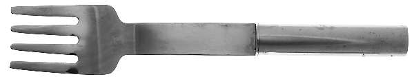 Cylinder (Stainless) Solid Salad Serving Fork