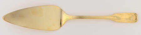 Deco Gold (Gold Electroplate) Pastry Server with Stainless Blade