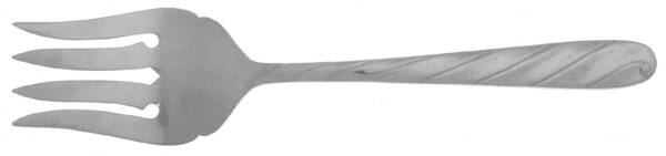 Diagonal (Stainless) Medium Solid Cold Meat Serving Fork