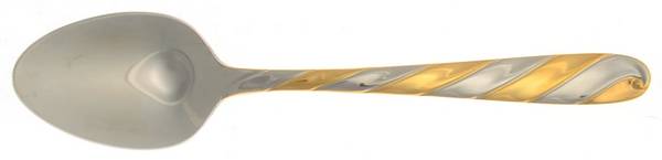 Diagonal-Gold (Stainless, Gold Accent) Teaspoon