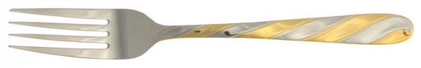 Diagonal-Gold (Stainless, Gold Accent) Fork