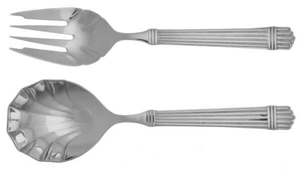 Esprit (Stainless, Glossy, 5 Ribs) Solid Serving Set