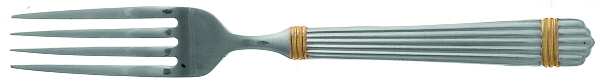 Esprit-Gold (Stainless, Gold Accent, 5 Ribs) Fork