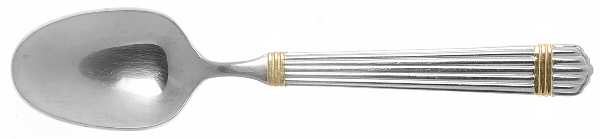Esprit-Gold (Stainless, Gold Accent, 5 Ribs) Place/Oval Soup Spoon