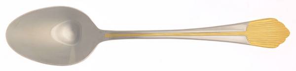 Flare (Stainless-Gold Accent) Place/Oval Soup Spoon