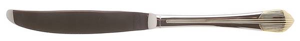 Flare (Stainless-Gold Accent) Modern Solid Knife