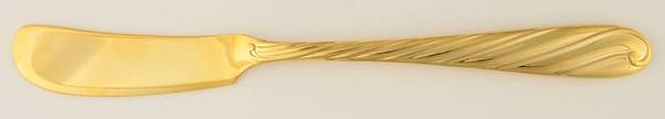 Nuance Gold (Gold Electroplate) Flat Handle Butter Spreader