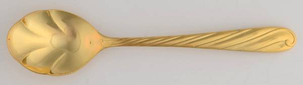 Nuance Gold (Gold Electroplate) Sugar Shell Spoon