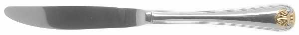Hampton Shell (Stainless, Gold Accent) Modern Hollow Knife