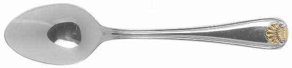 Hampton Shell (Stainless, Gold Accent) Teaspoon by Retroneu