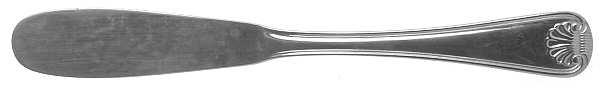 Hampton Shell (Stainless) Flat Handle Butter Spreader
