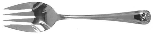 Hampton Shell (Stainless) Solid Serving Fork