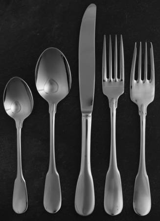 Haverhill (Stainless-Glossy Fin) 5 Piece Place Setting