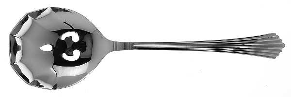 Hermes (Stainless) Pierced Solid Serving Spoon