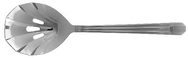 Ile De France (Stainless) Pierced Solid Serving Spoon