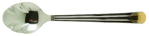 Ile De France (Stainless-Gold Accent) Sugar Shell Spoon
