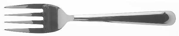 Image (Stainless) Medium Solid Cold Meat Serving Fork