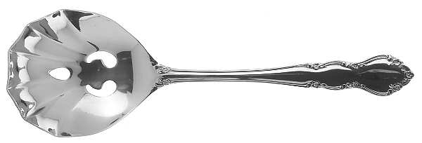Jenna (Stainless) Pierced Solid Serving Spoon