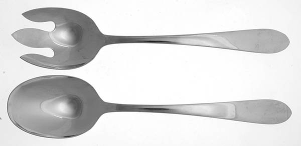 Kent (Stainless) (2 Pc) Solid Salad Set