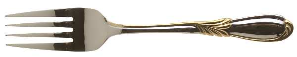 Linda (Stainless-Gold Accent) Individual Salad Fork