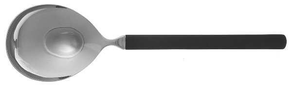 Midnight (Stainless, Matte Handle) Solid Serving Spoon