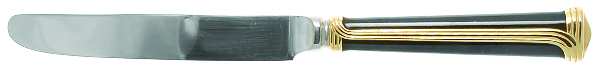 Noir d'Or (Stainless, Black-Gold Accent) New French Hollow Knife