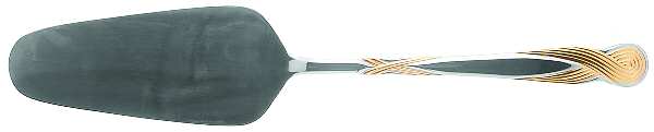 Octave-Gold (Stainless, Gold Accent) All Stainless Pie Server