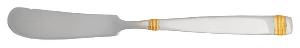 Orion (Stainless-Gold Accent) Flat Handle Butter Spreader