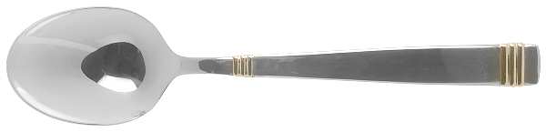 Orion (Stainless-Gold Accent) Place/Oval Soup Spoon