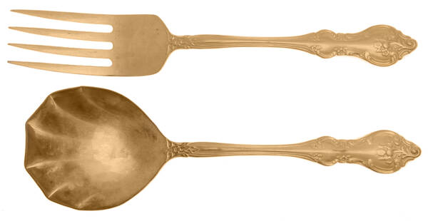 Paloma (Gold Electroplate) Solid Serving Set