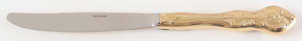 Paloma (Gold Electroplate) Modern Hollow Knife