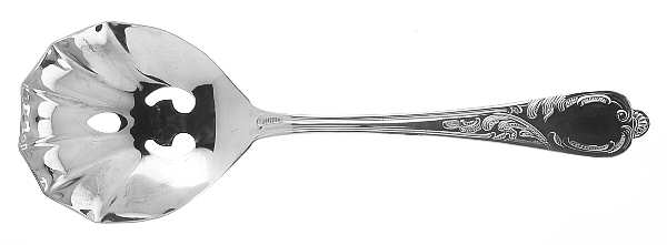 Pegasus (Silverplate) Pierced Solid Serving Spoon