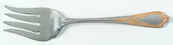 Pegasus Gold (Stainless) Medium Solid Cold Meat Serving Fork