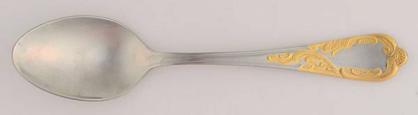 Pegasus Gold (Stainless) Place/Oval Soup Spoon by Retroneu