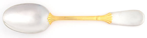 Prince of Wales-Gold Accent (Stainless) Teaspoon