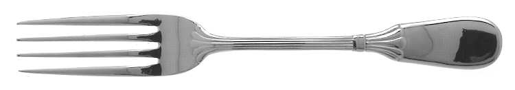 Prince of Wales-Gold Accent (Stainless) Fork