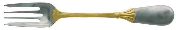 Prince of Wales-Gold Accent (Stainless) Individual Salad Fork