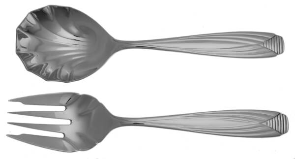 Rebecca (Stainless) Solid Serving Set by Retroneu