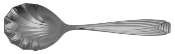 Rebecca (Stainless) Solid Serving Spoon by Retroneu