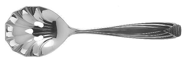 Rebecca (Stainless) Pierced Solid Serving Spoon