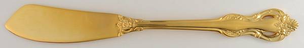 Regence (Gold Electroplate) Flat Handle Master Butter Knife