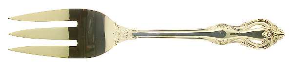Regence (Gold Electroplate) Solid Serving Fork