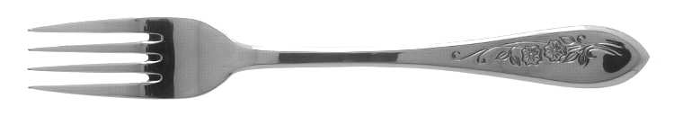 Rosebud-Gold (Stainless, Gold Acct) Fork