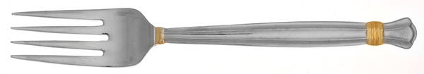 Royale (Stainless, Gold Accent) Individual Salad Fork
