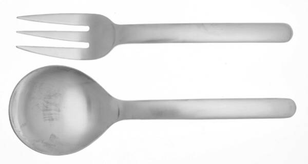 Scan (Stainless) Solid Serving Set