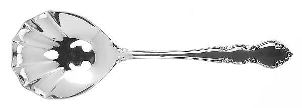 Starlight (Silverplate) Pierced Solid Serving Spoon